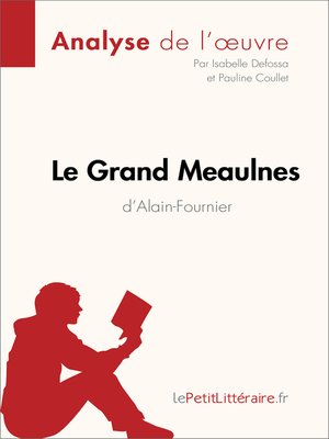 cover image of Le Grand Meaulnes d'Alain-Fournier (Analyse de l'oeuvre)